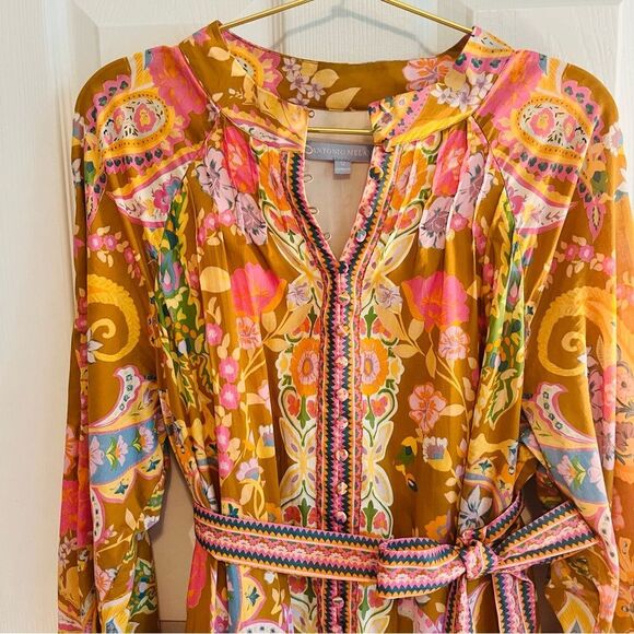 ANTONIO MELANI Brynn Cotton Voile Long Sleeve Dress - Picture 4 of 12